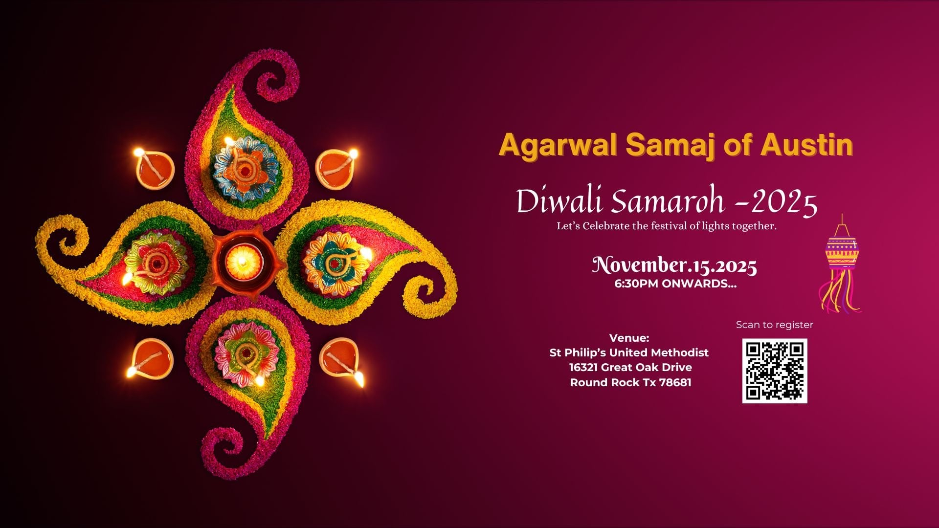 Diwali Samoroh 2025 Event Banner
